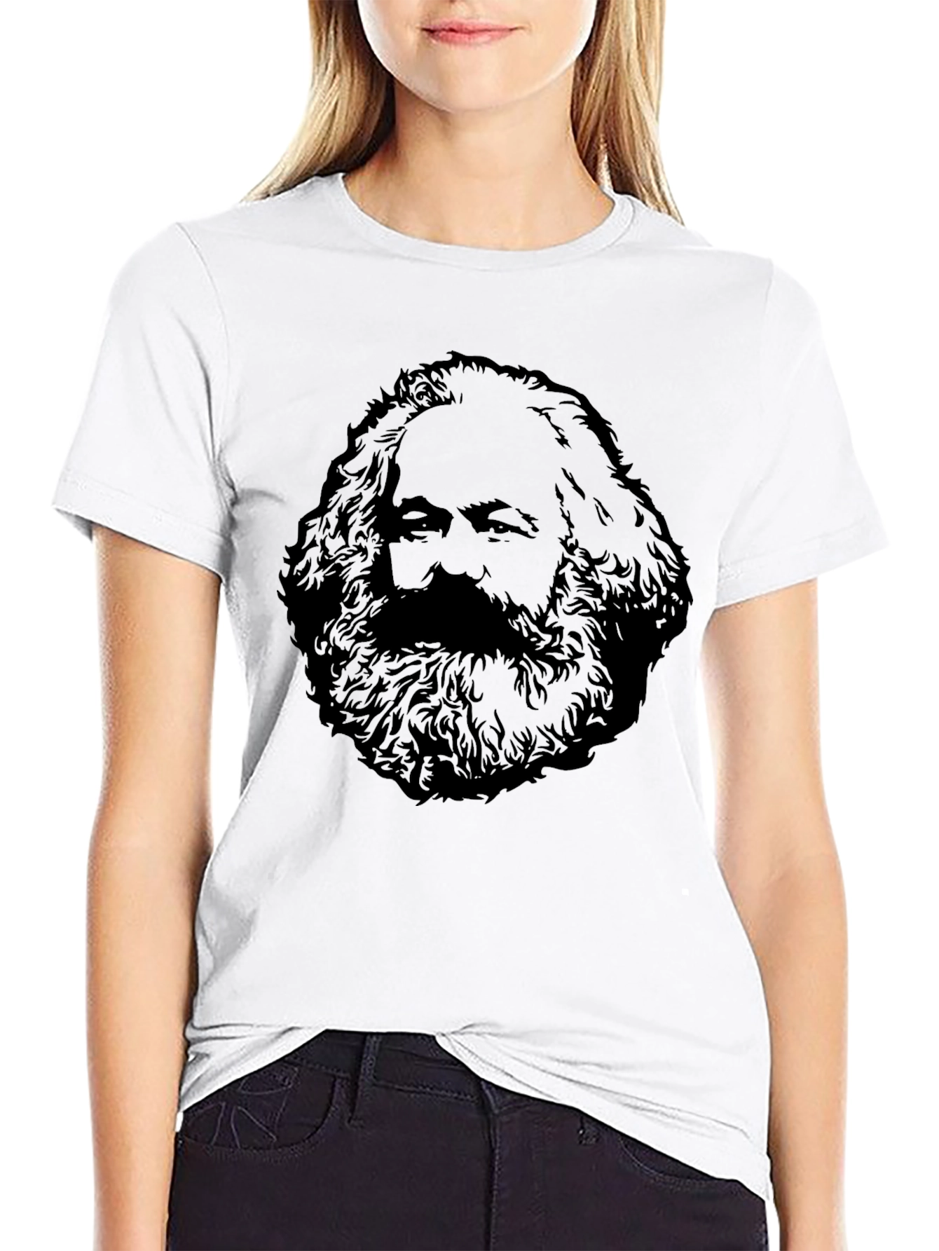 Karl Marx Graphic Tee - Black Cotton T-Shirt