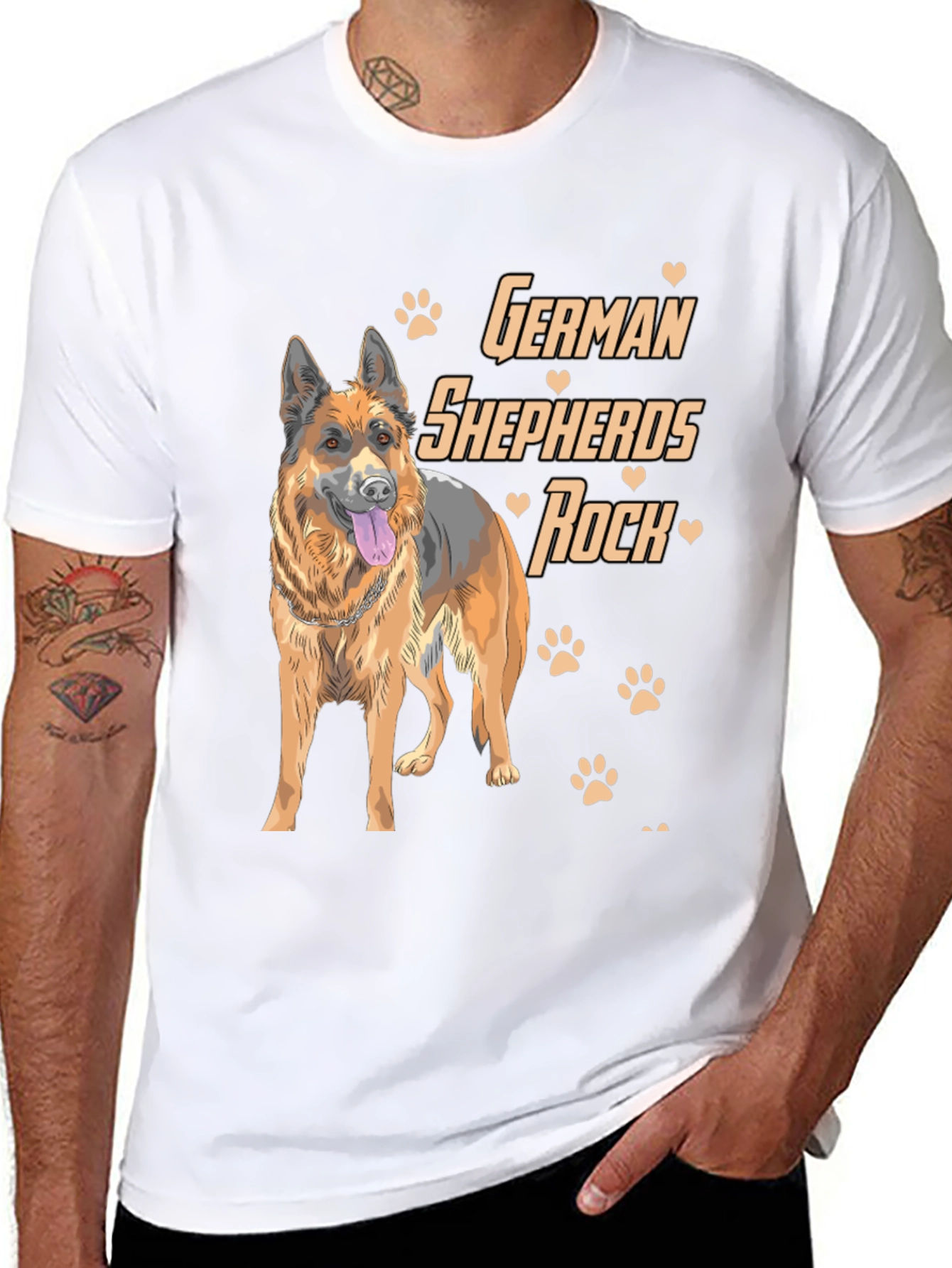 German Shepherd Dog Lover Graphic T-Shirt