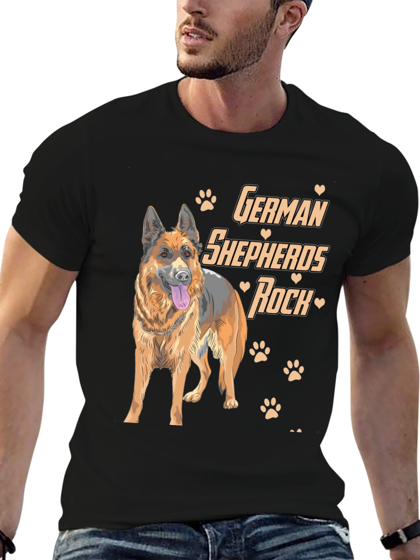 German Shepherd Dog Lover Graphic T-Shirt