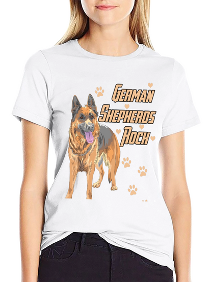 German Shepherd Dog Lover Graphic T-Shirt