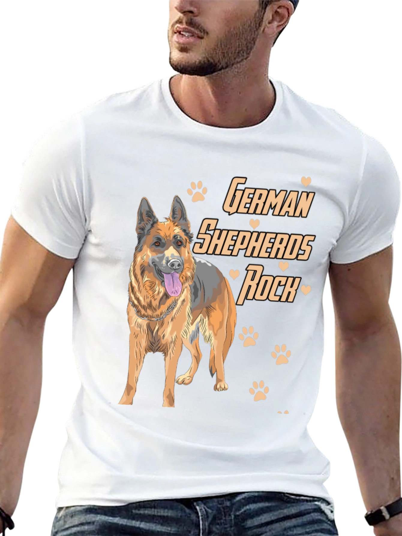 German Shepherd Dog Lover Graphic T-Shirt