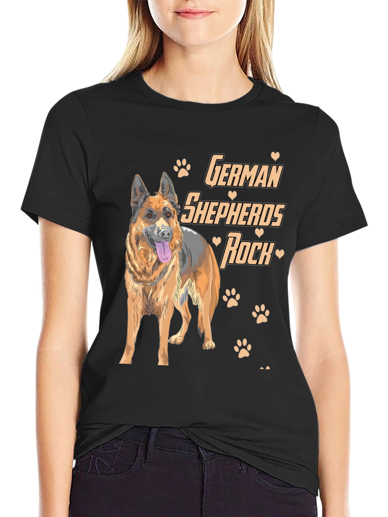 German Shepherd Dog Lover Graphic T-Shirt