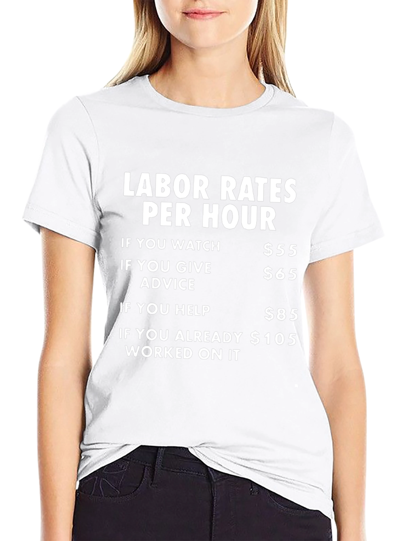Labor Rates Per Hour Funny T-Shirt