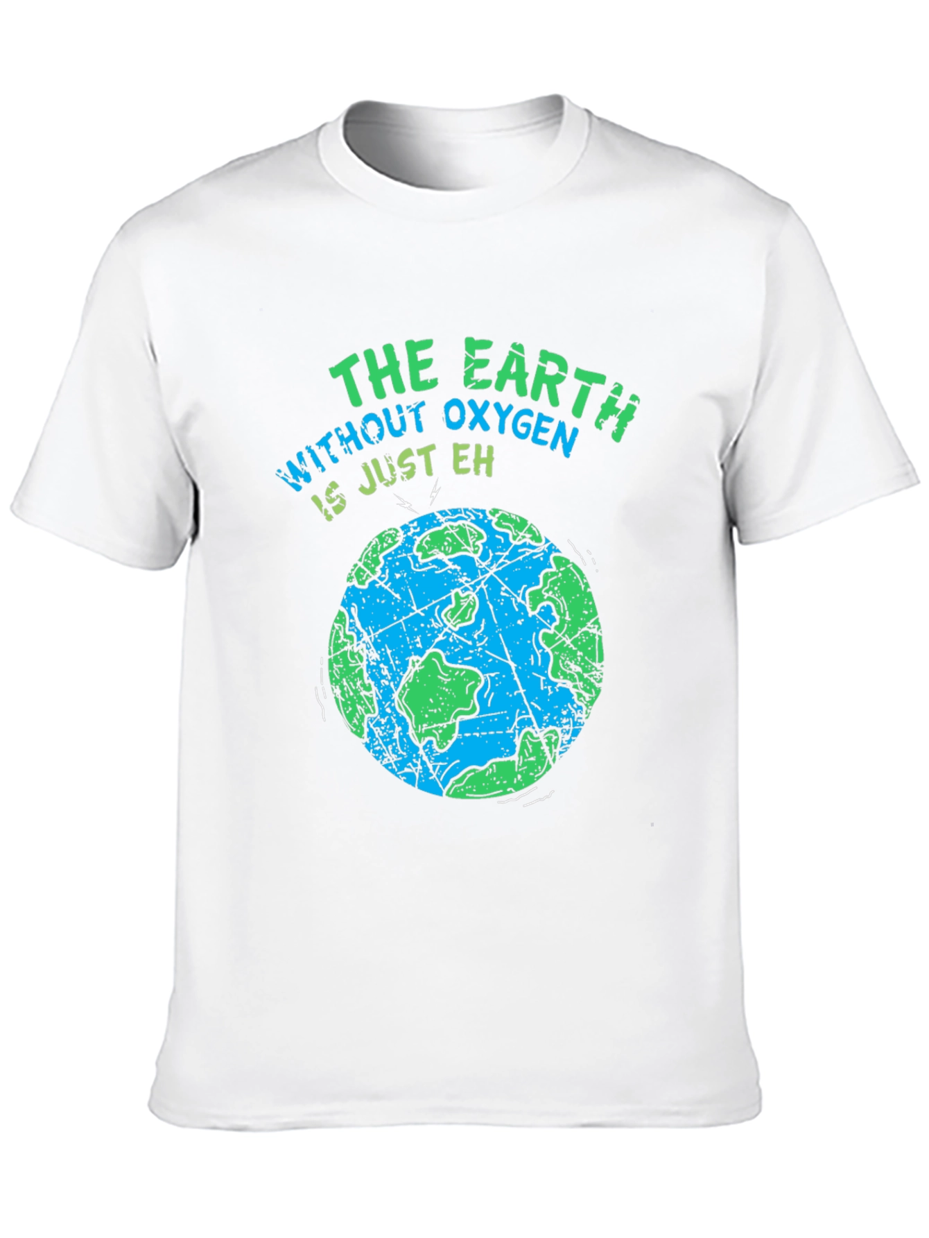 Earth Without Oxygen Mens Black Graphic T-Shirt