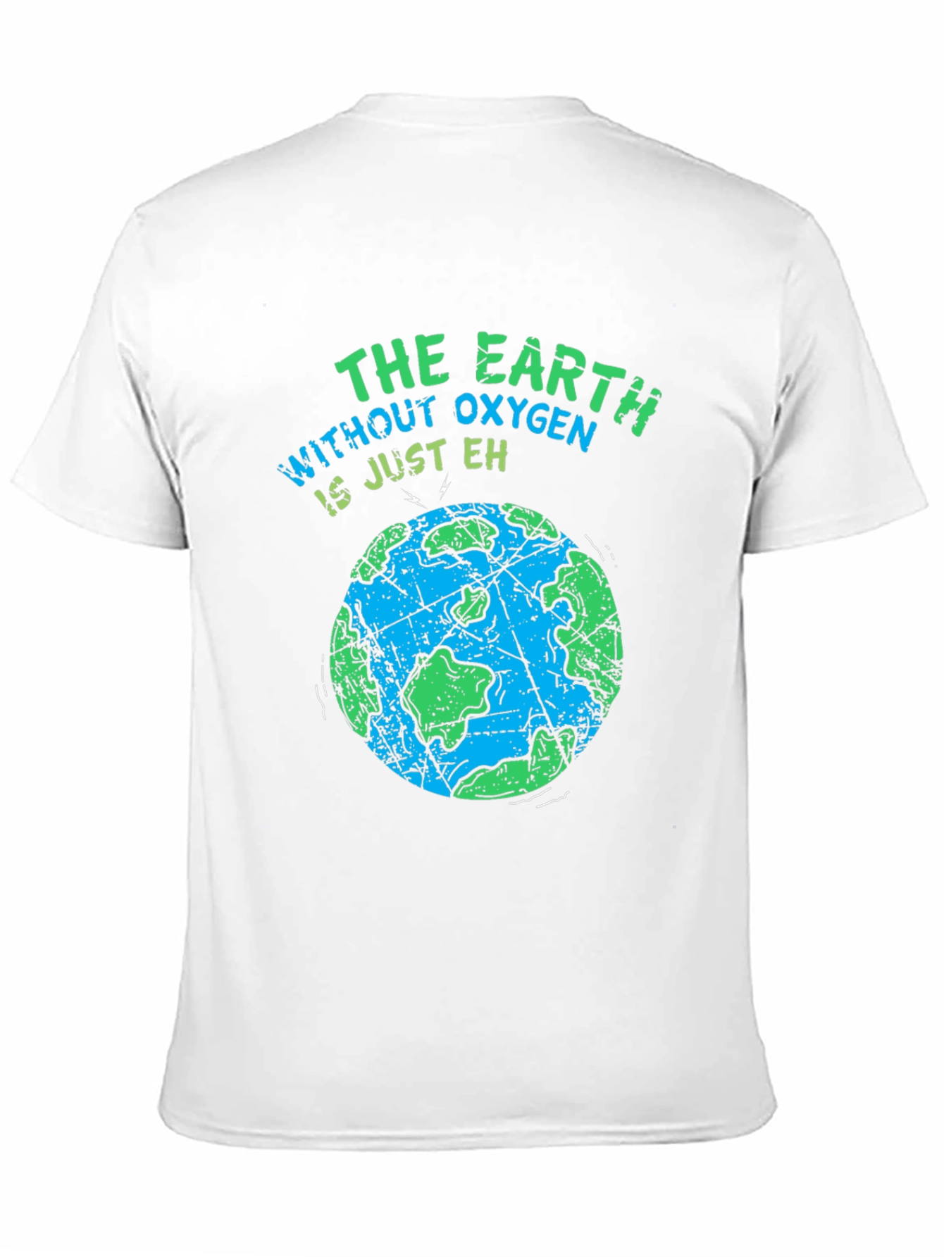 Earth Without Oxygen Mens Black Graphic T-Shirt