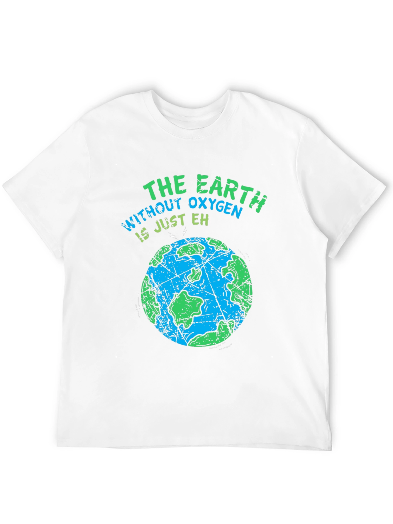 Earth Without Oxygen Mens Black Graphic T-Shirt