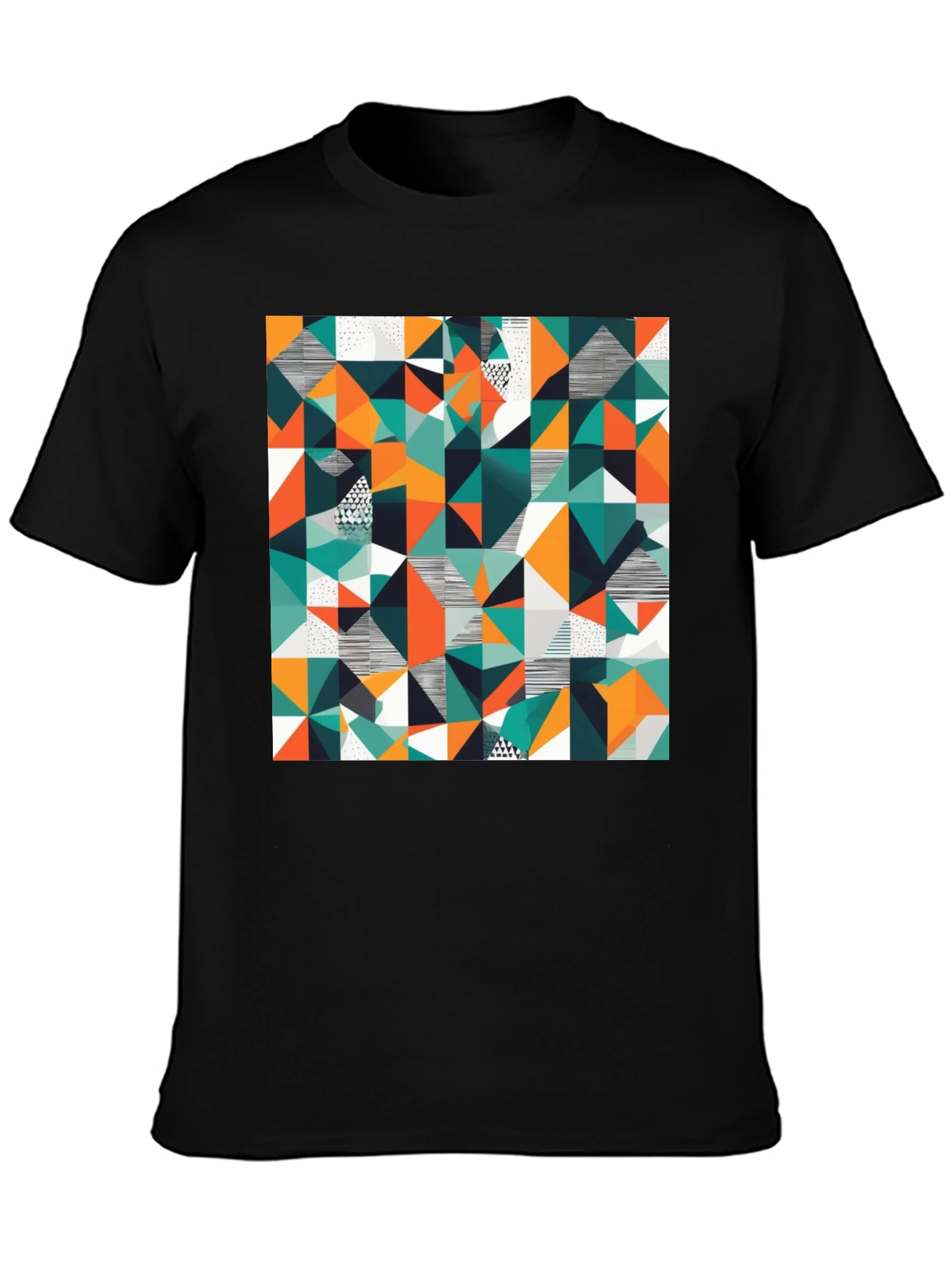 Geometric Pattern T-Shirt - Abstract Design Tee