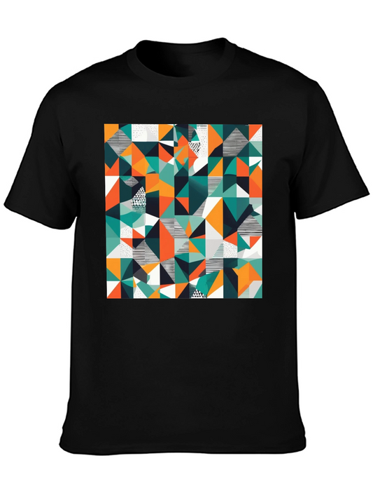 Geometric Pattern T-Shirt - Abstract Design Tee