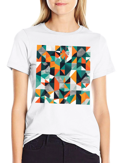 Geometric Pattern T-Shirt - Abstract Design Tee