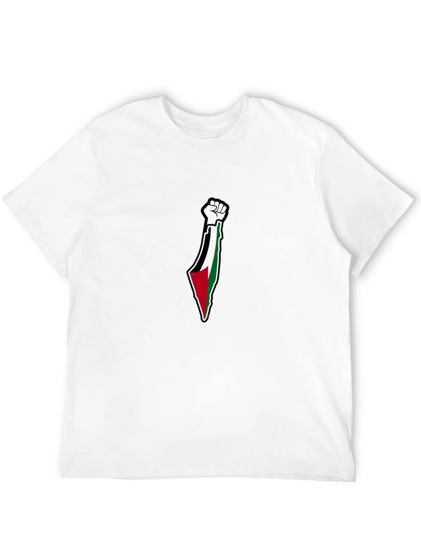Palestine Fist Flag Graphic T-Shirt