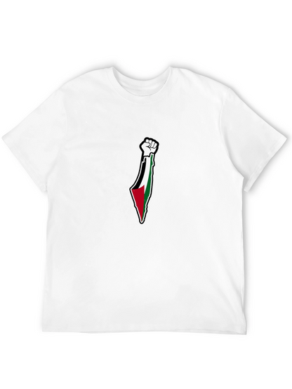 Palestine Fist Flag Graphic T-Shirt