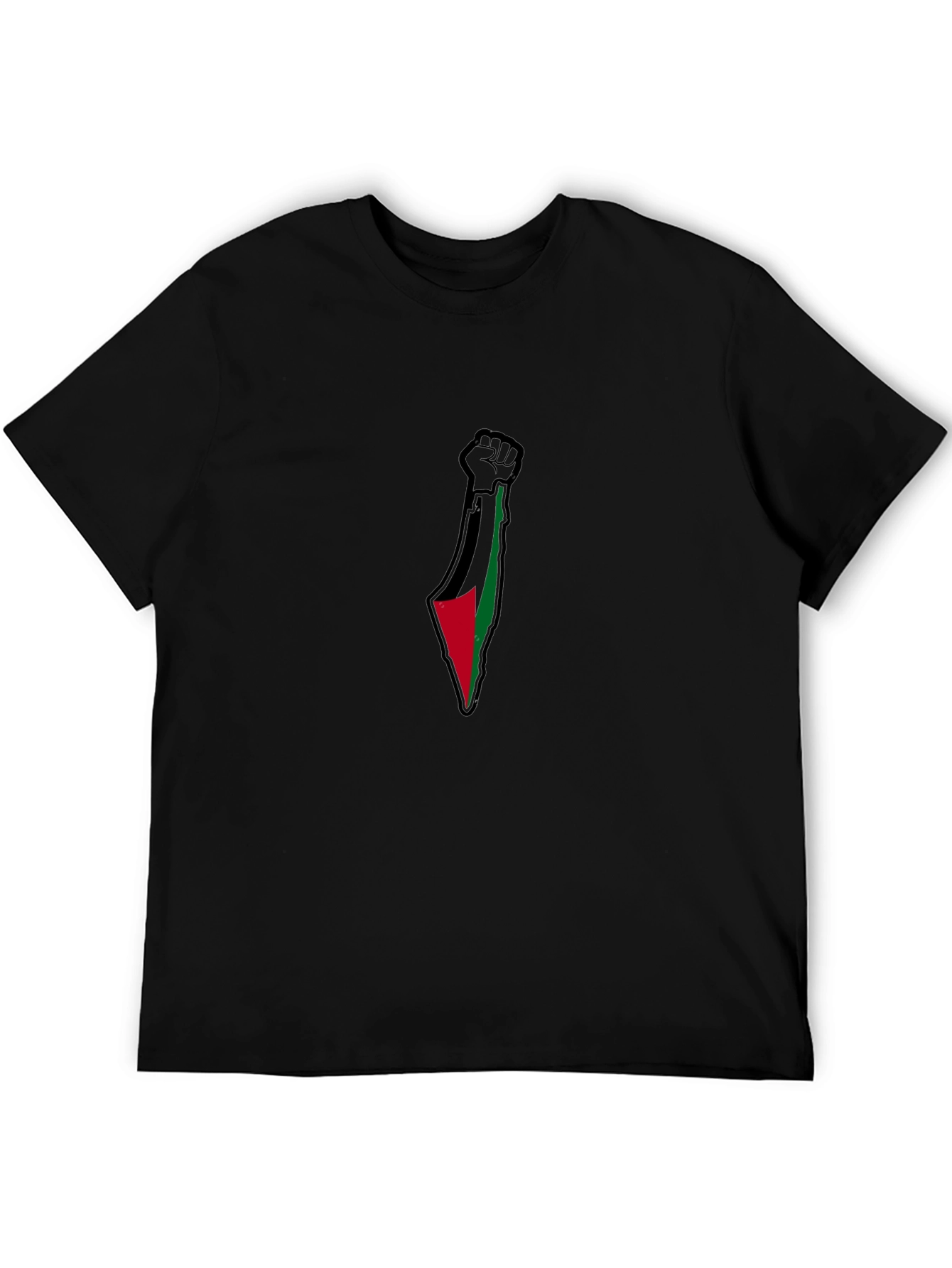 Palestine Fist Flag Graphic T-Shirt