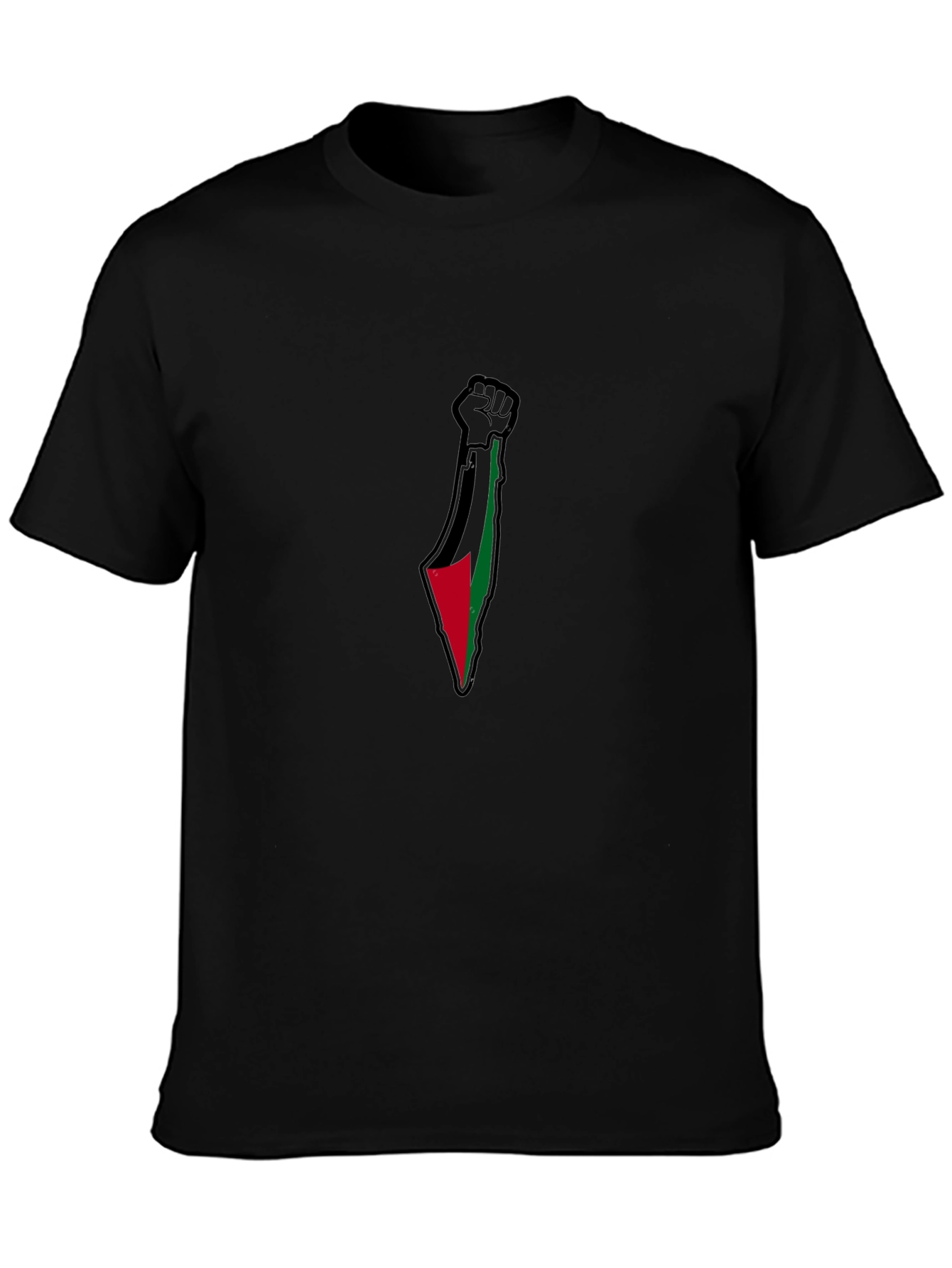 Palestine Fist Flag Graphic T-Shirt