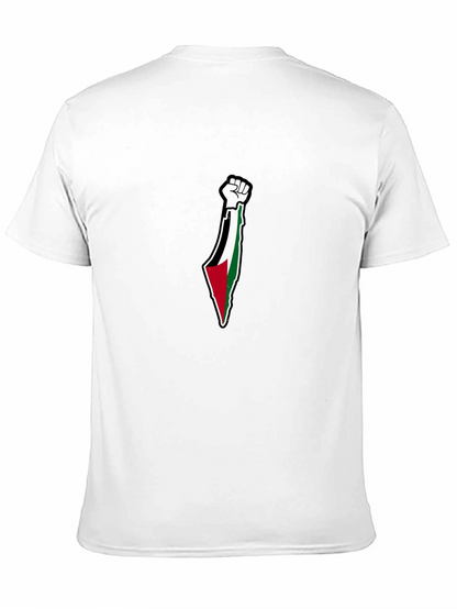 Palestine Fist Flag Graphic T-Shirt
