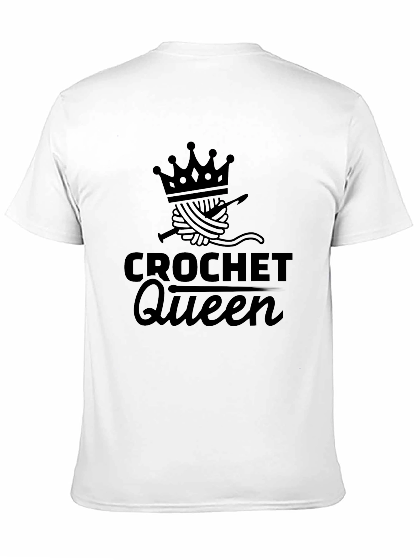 Crochet Queen T-Shirt - Stylish Crafting Apparel