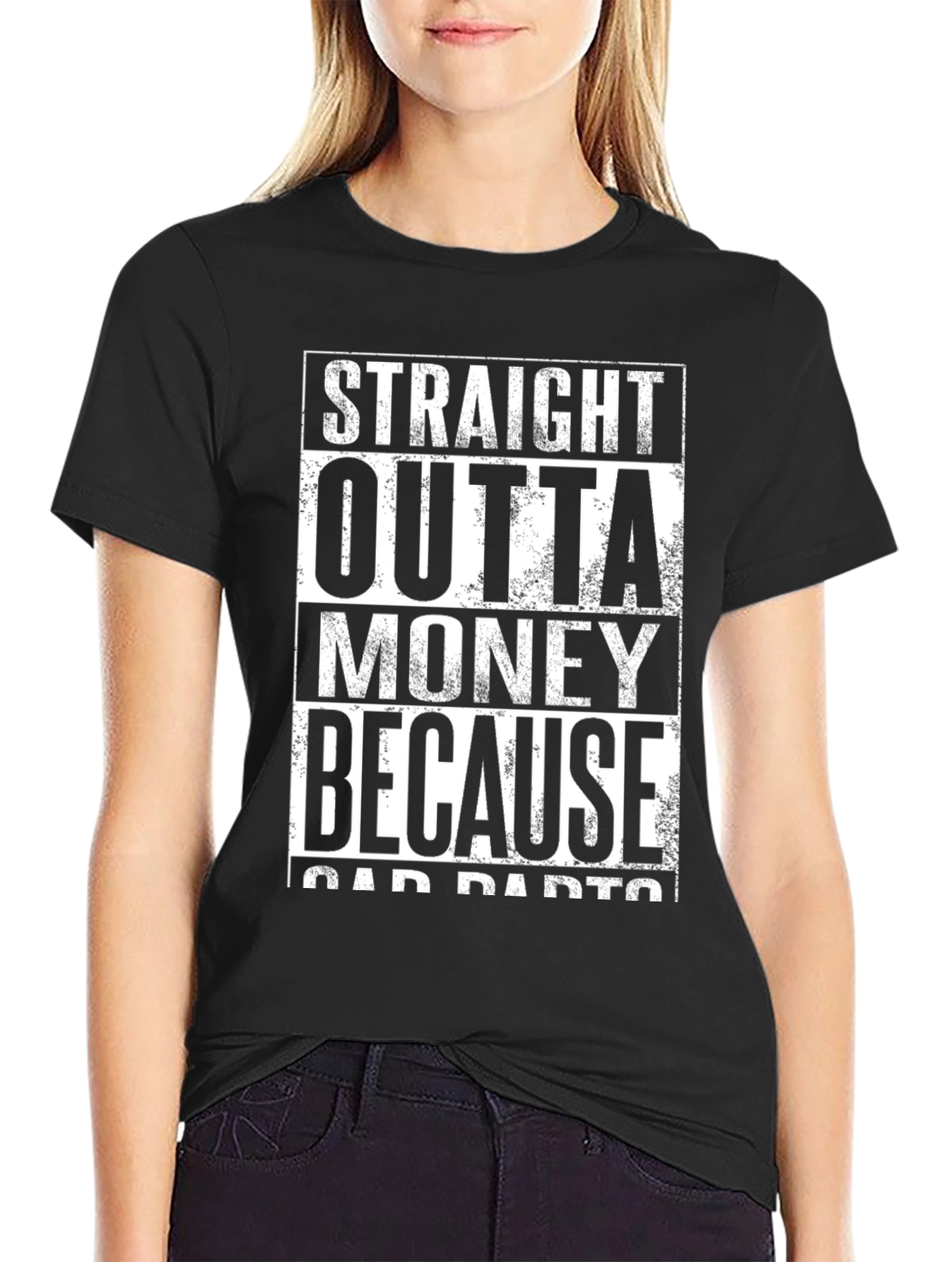 Straight Outta Money T-Shirt - Car Parts