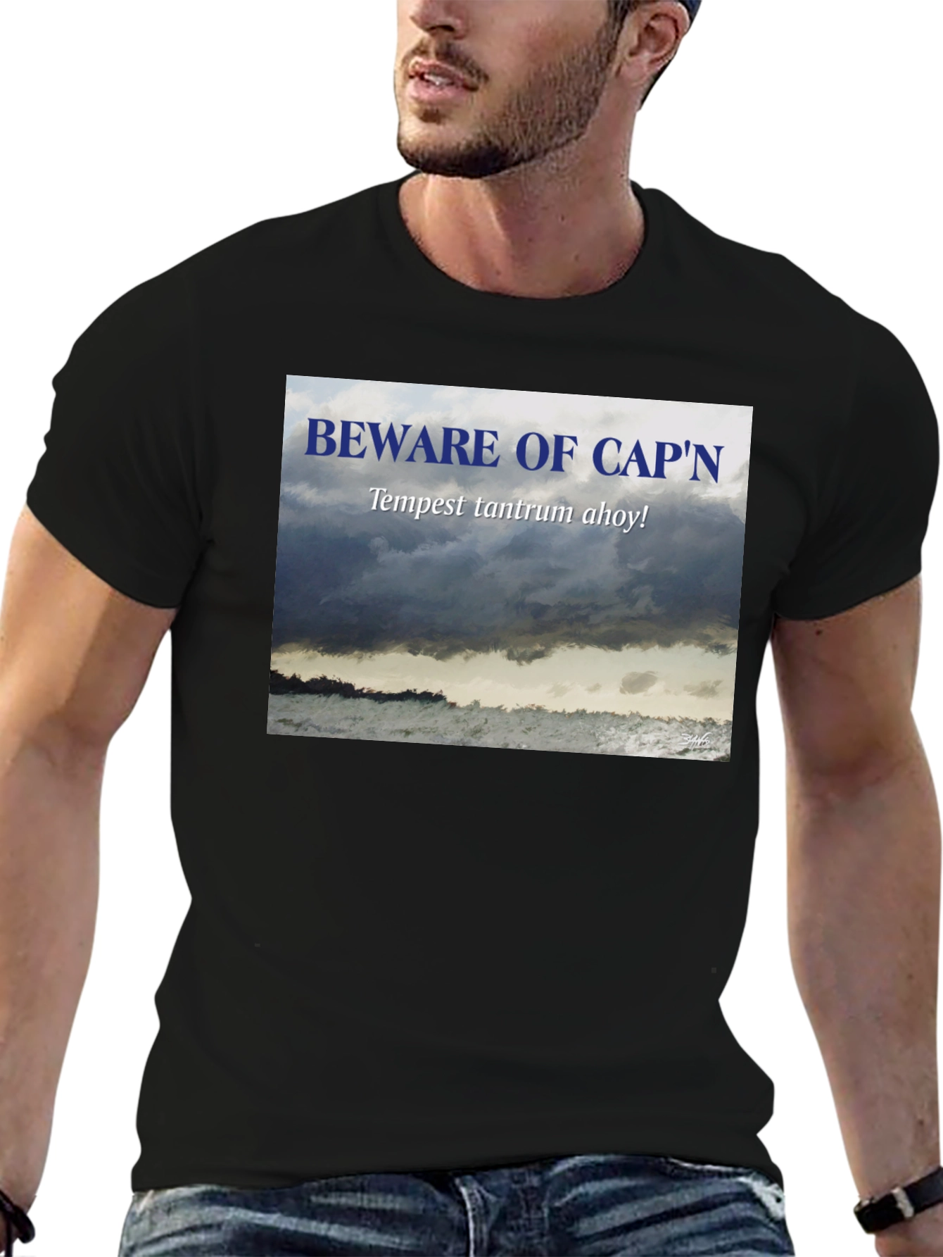 Beware Capn T-Shirt - Tempest Tantrum Ahoy!