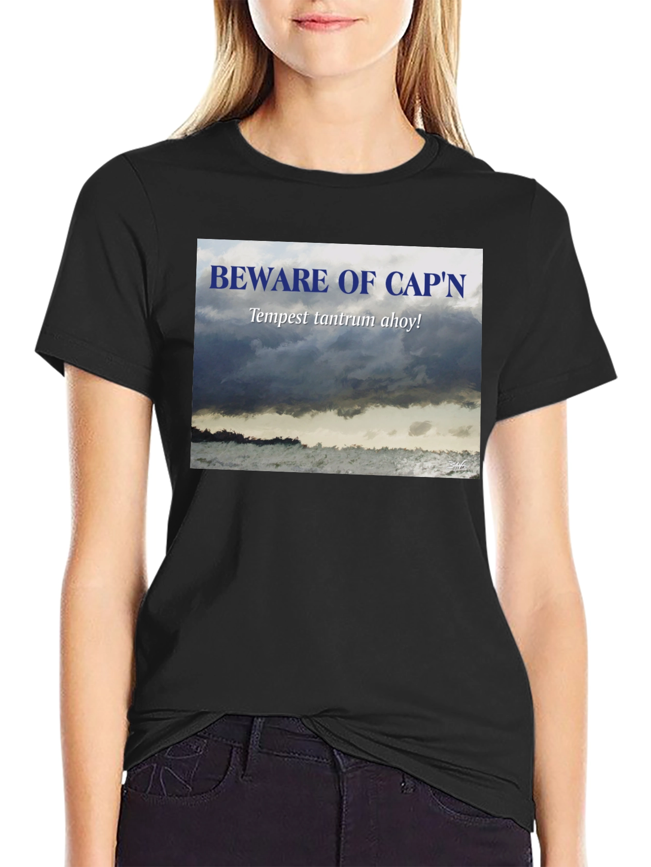 Beware Capn T-Shirt - Tempest Tantrum Ahoy!
