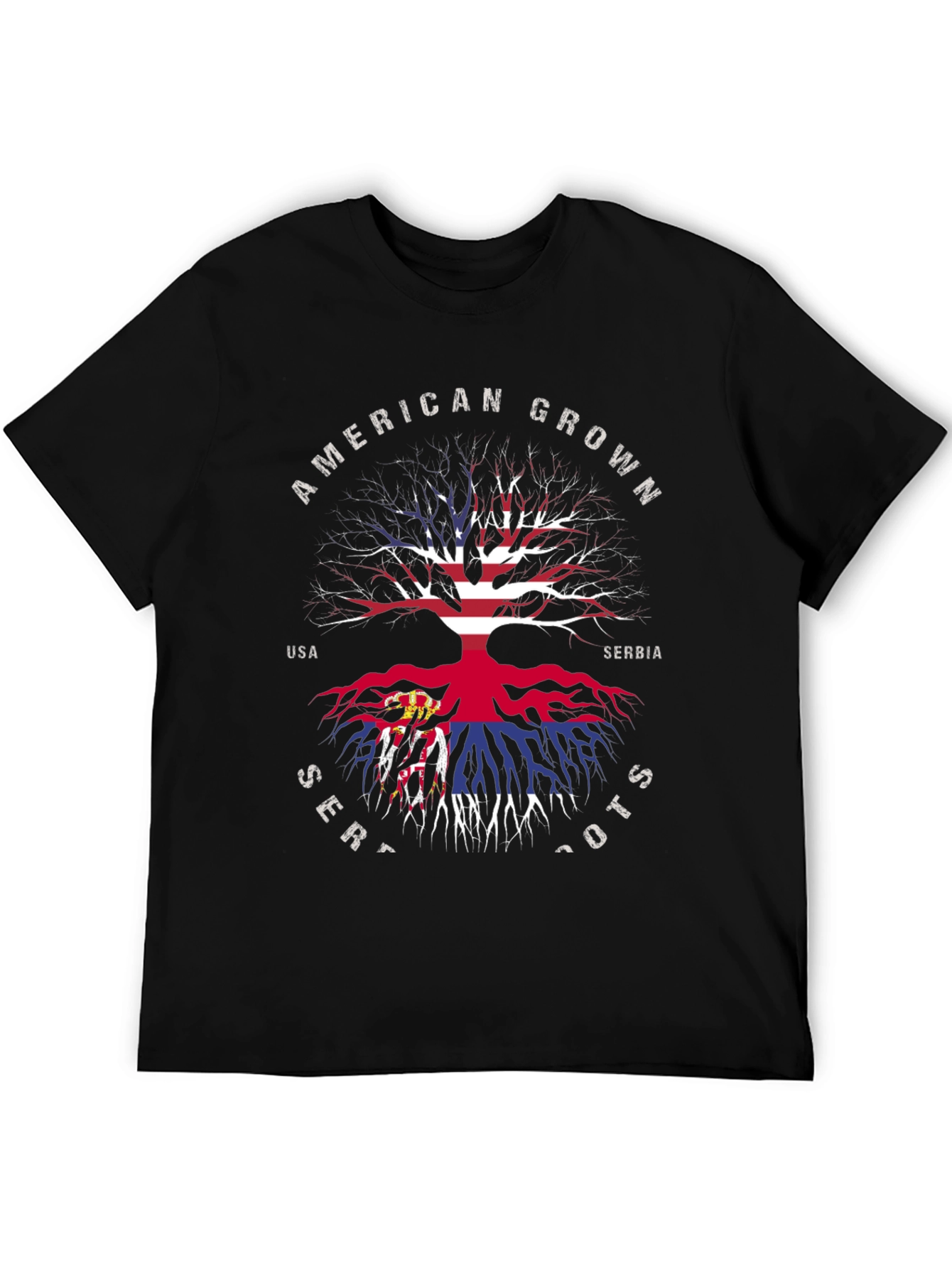 American Grown Serbian Roots T-Shirt