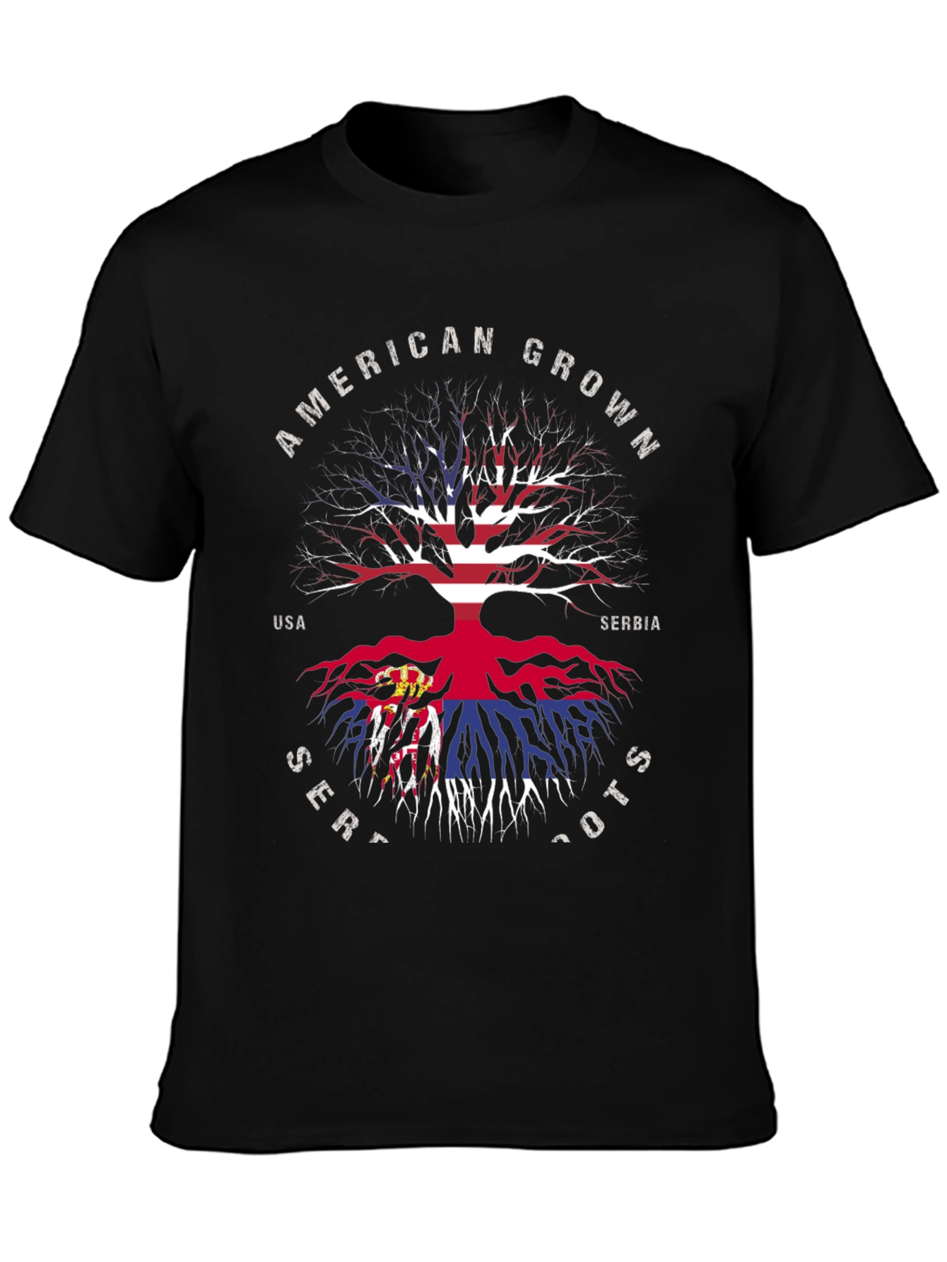 American Grown Serbian Roots T-Shirt