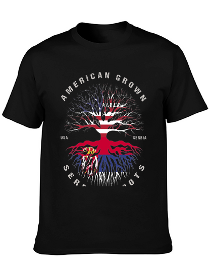 American Grown Serbian Roots T-Shirt