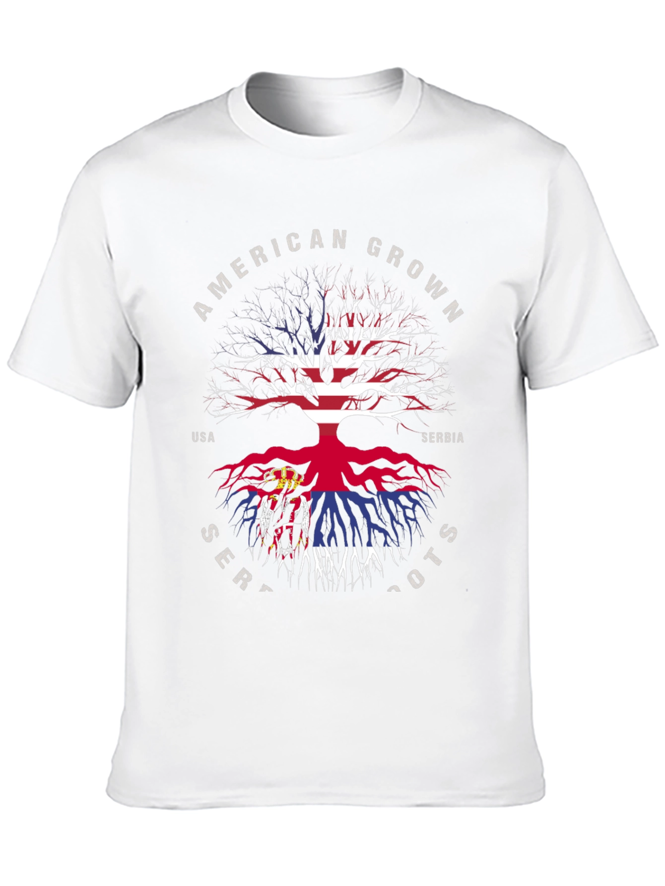 American Grown Serbian Roots T-Shirt