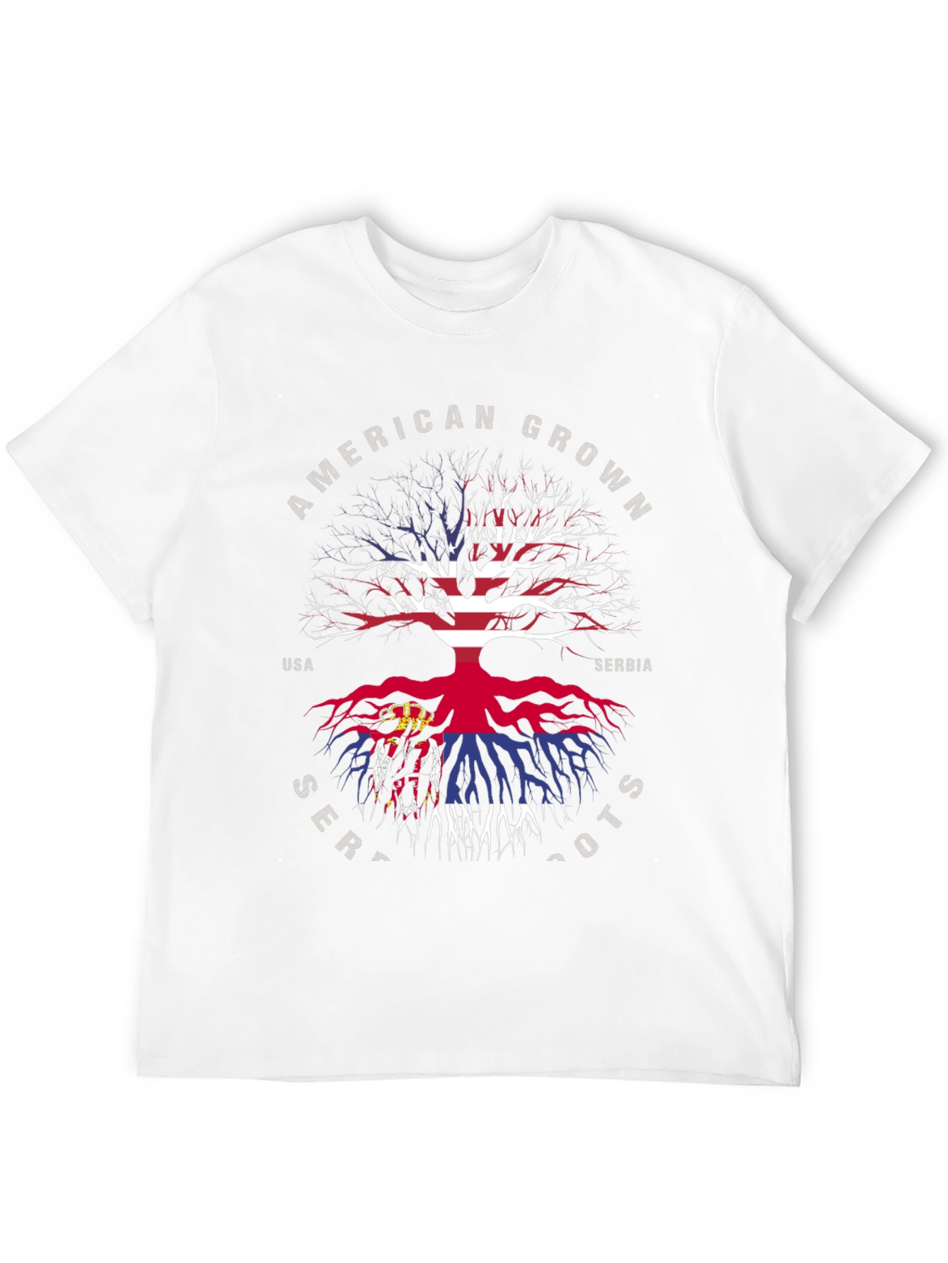 American Grown Serbian Roots T-Shirt