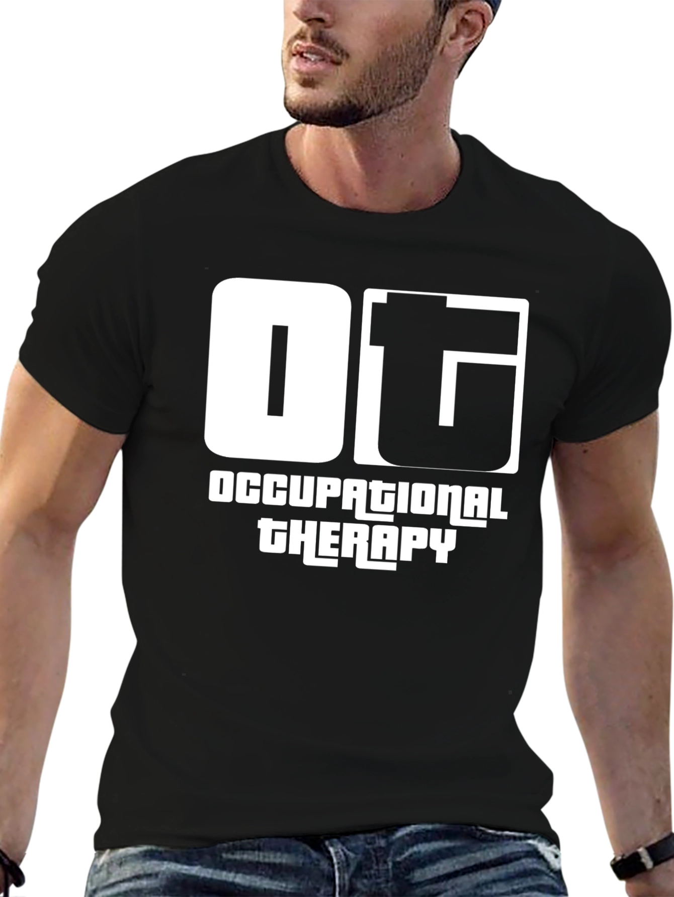 OT Occupational Therapy T-Shirt - Black
