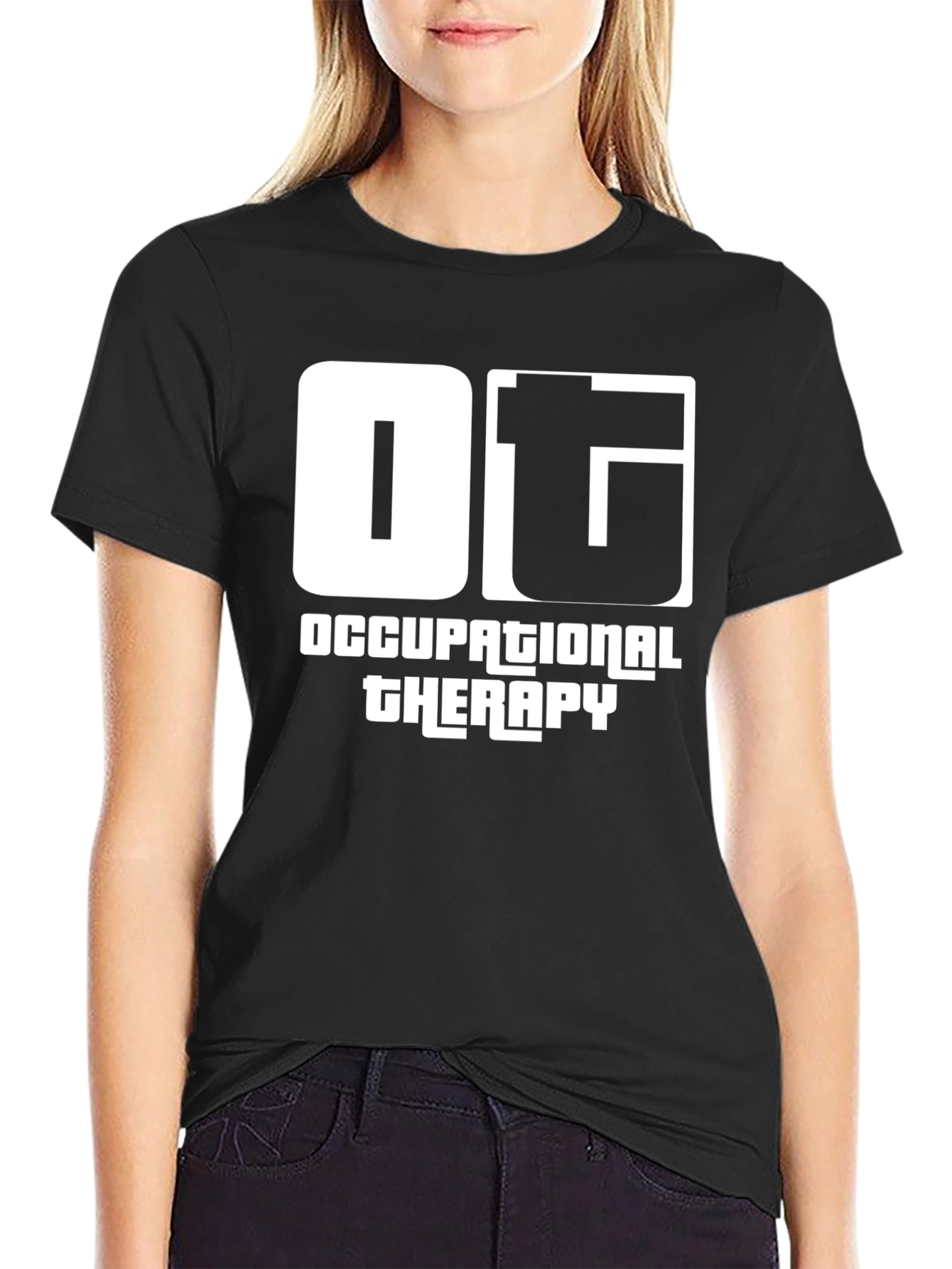 OT Occupational Therapy T-Shirt - Black