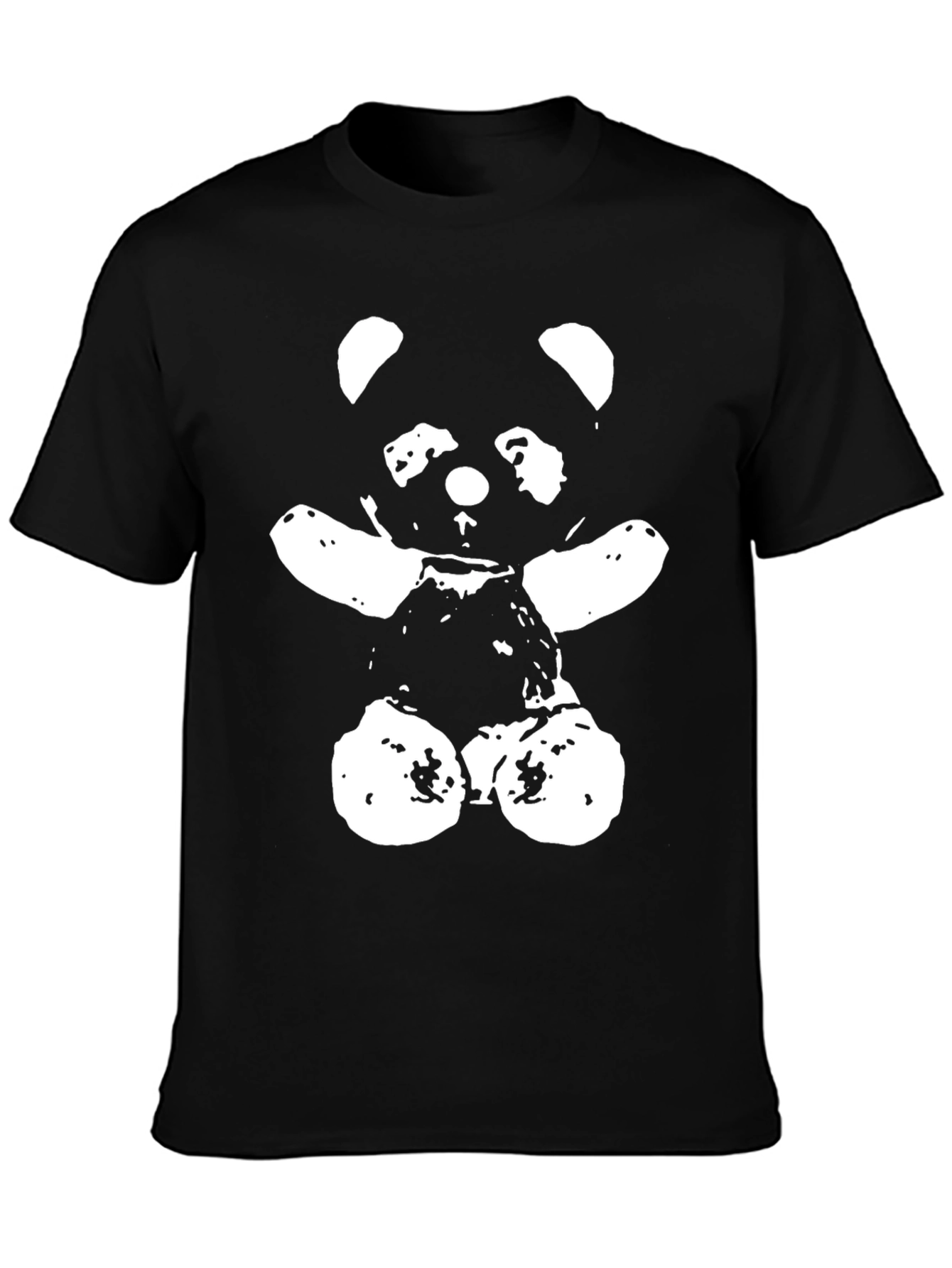 Panda Bear Graphic Tee - Modern Black T-Shirt