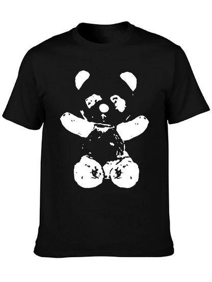 Panda Bear Graphic Tee - Modern Black T-Shirt