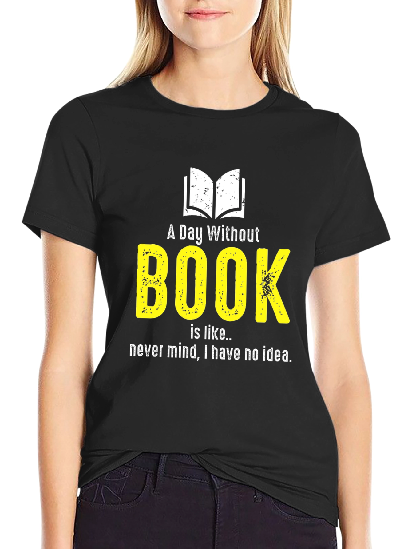 Funny Book Lover T-Shirt - A Day Without Book