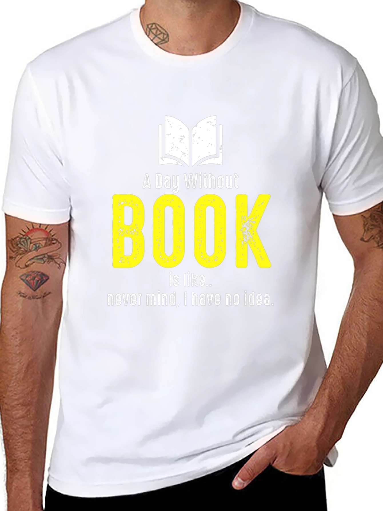 Funny Book Lover T-Shirt - A Day Without Book