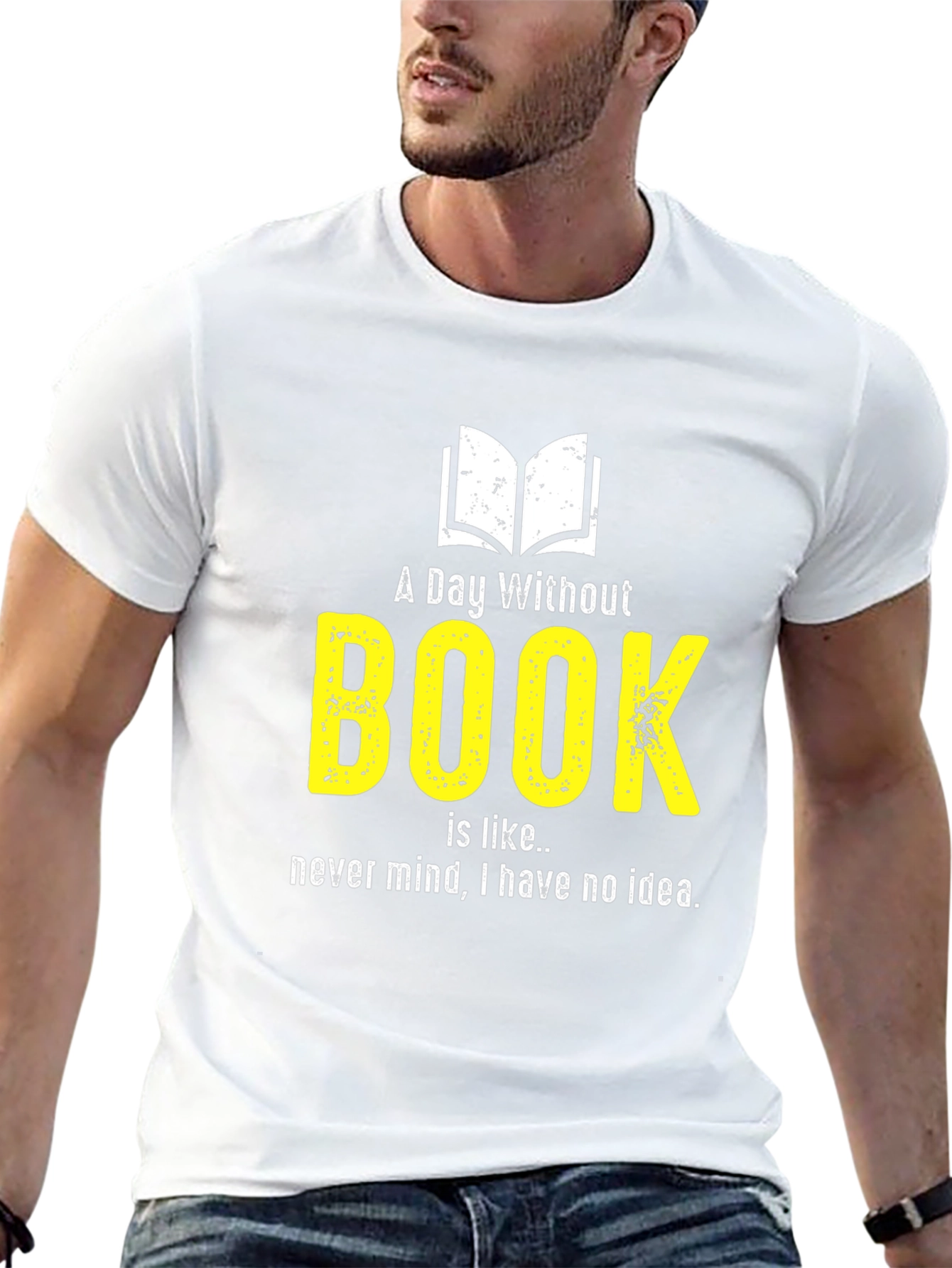 Funny Book Lover T-Shirt - A Day Without Book