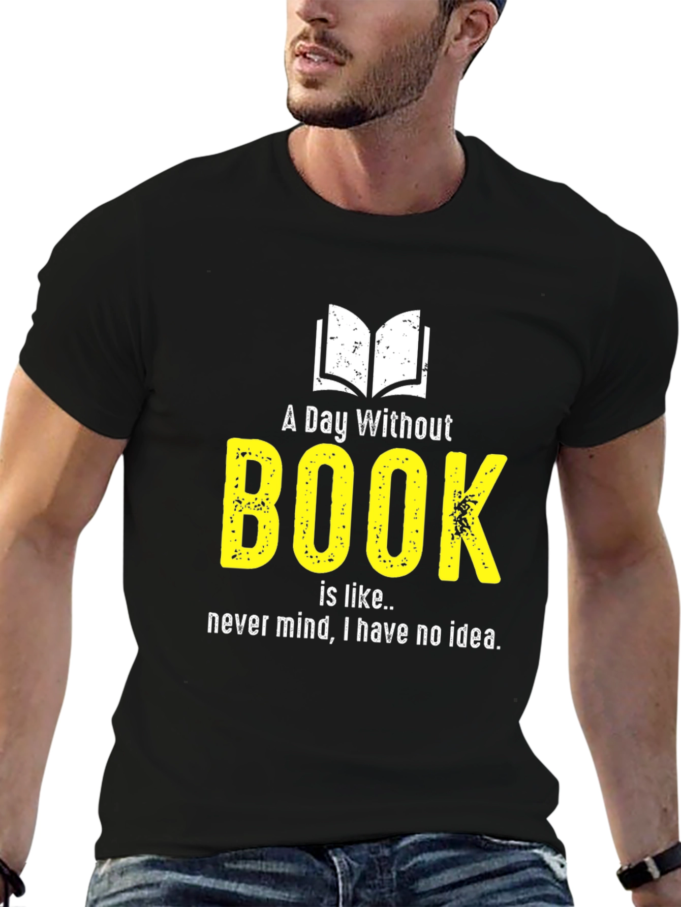 Funny Book Lover T-Shirt - A Day Without Book