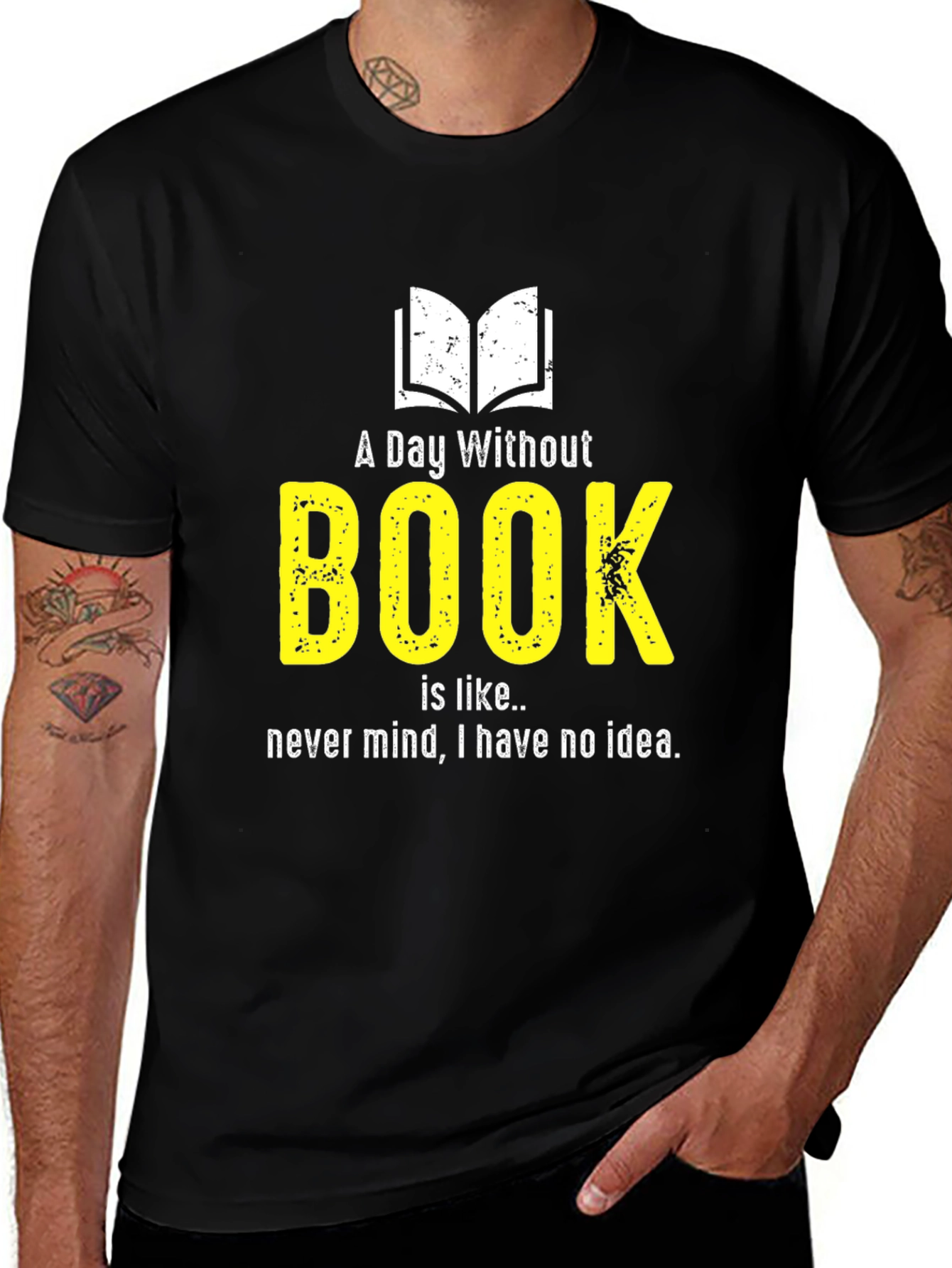 Funny Book Lover T-Shirt - A Day Without Book