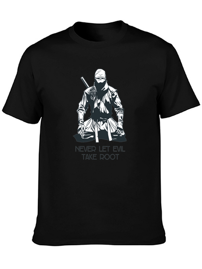 Ninja Graphic T-Shirt - Never Let Evil Take Root