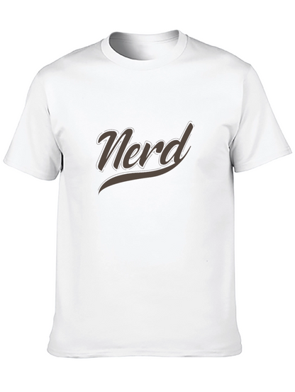 Nerd Graphic T-Shirt - Casual Short Sleeve Tee