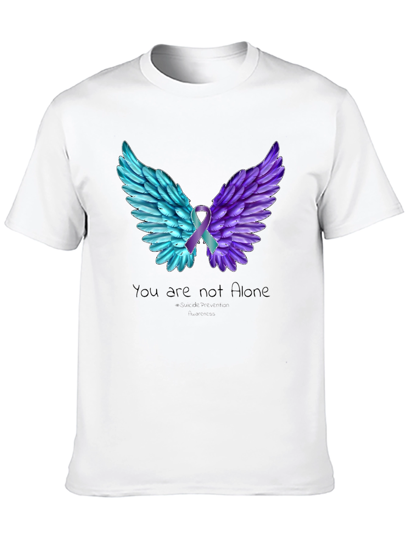 You Are Not Alone Wings T-Shirt