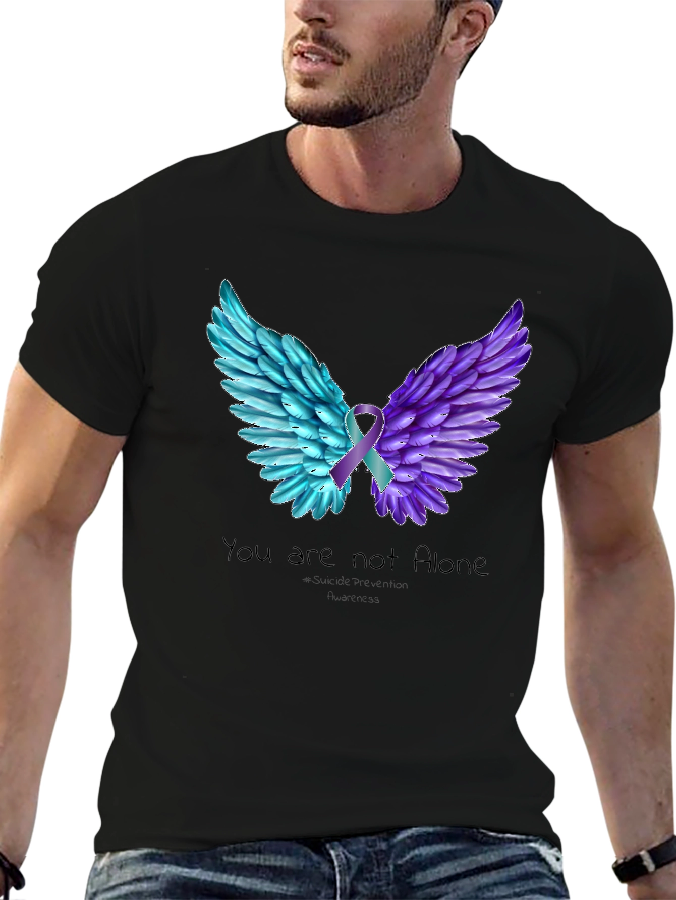 You Are Not Alone Wings T-Shirt