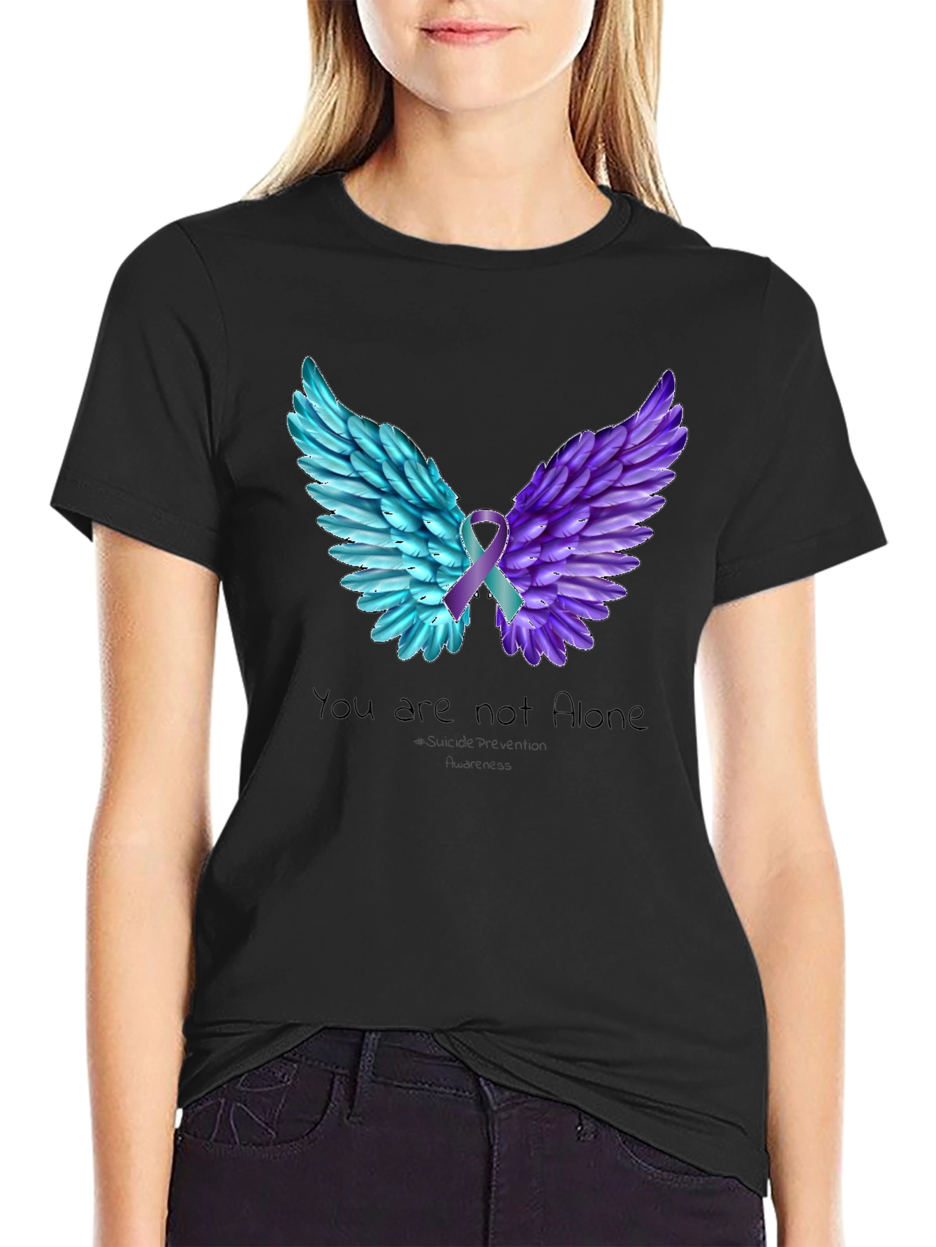 You Are Not Alone Wings T-Shirt