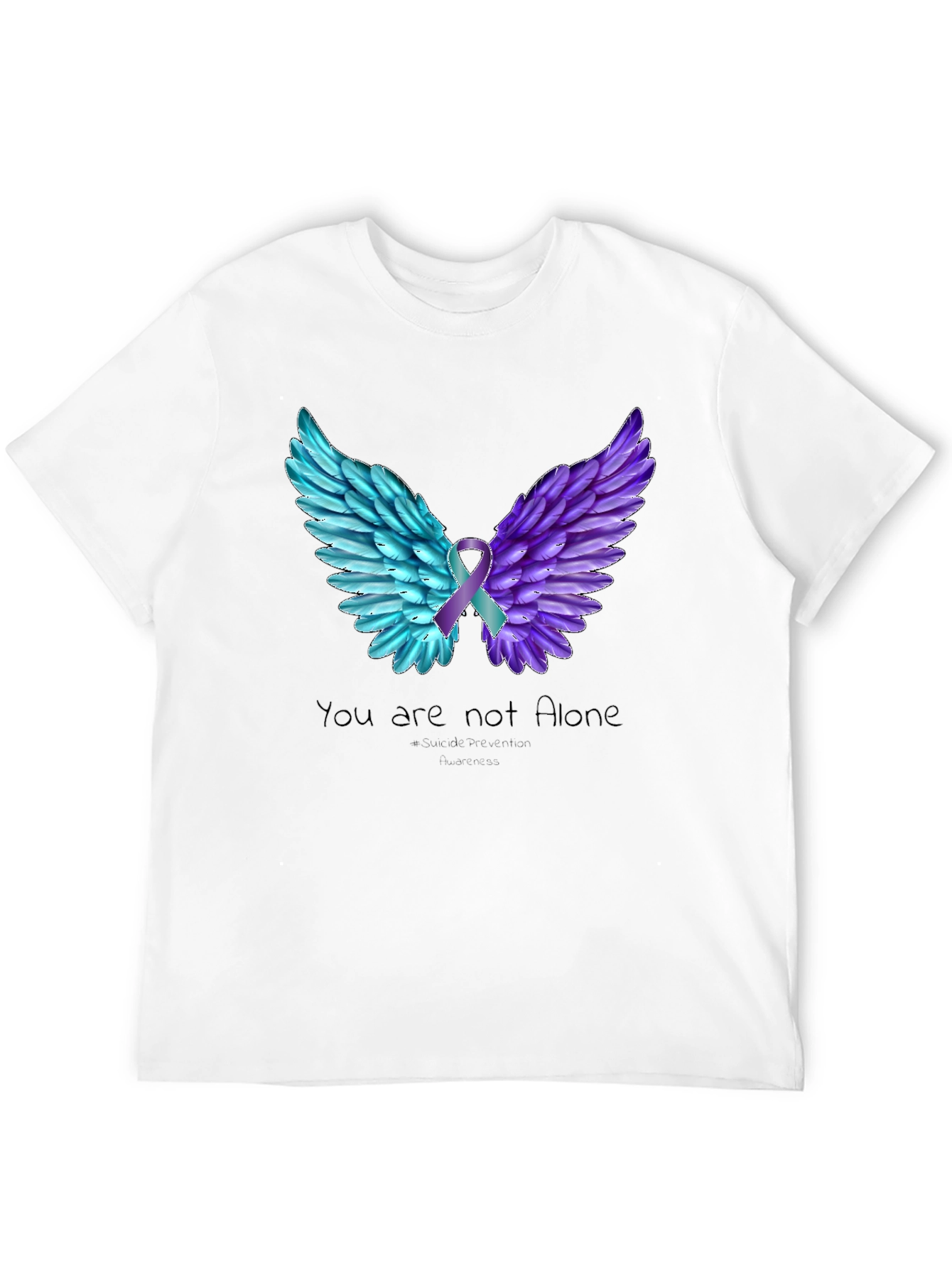 You Are Not Alone Wings T-Shirt
