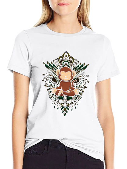 Zen Monkey T-Shirt - Meditating Ape Tee