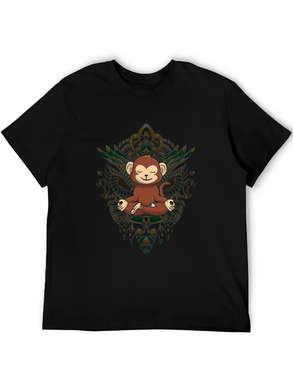 Zen Monkey T-Shirt - Meditating Ape Tee
