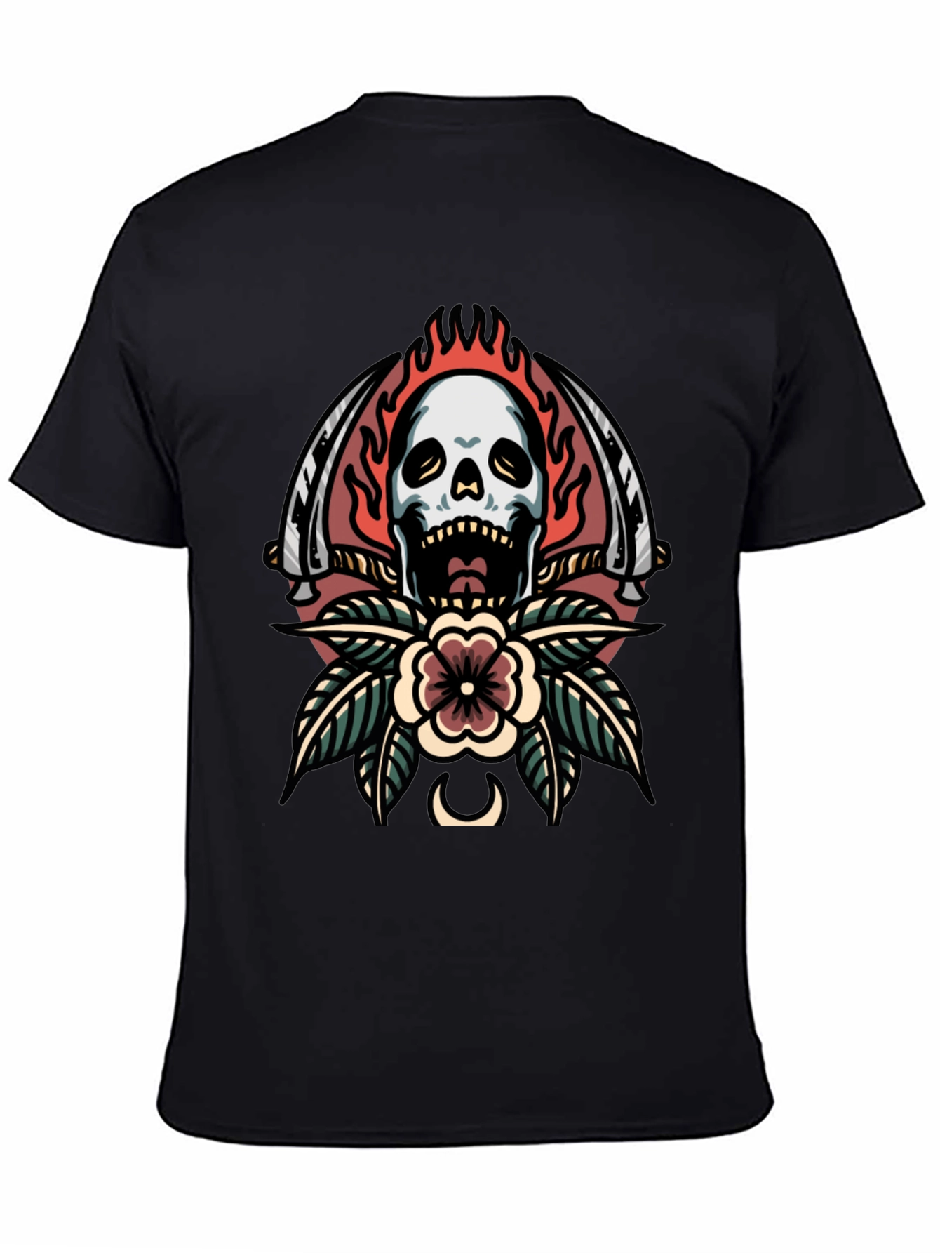 Skull & Sword Graphic Tee - Edgy Streetwear