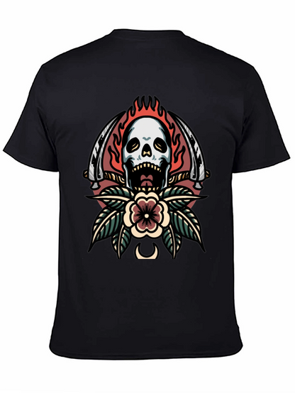 Skull & Sword Graphic Tee - Edgy Streetwear