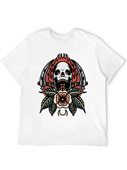 Skull & Sword Graphic Tee - Edgy Streetwear