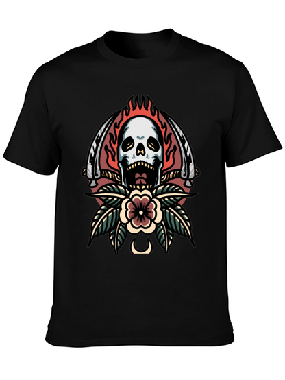 Skull & Sword Graphic Tee - Edgy Streetwear
