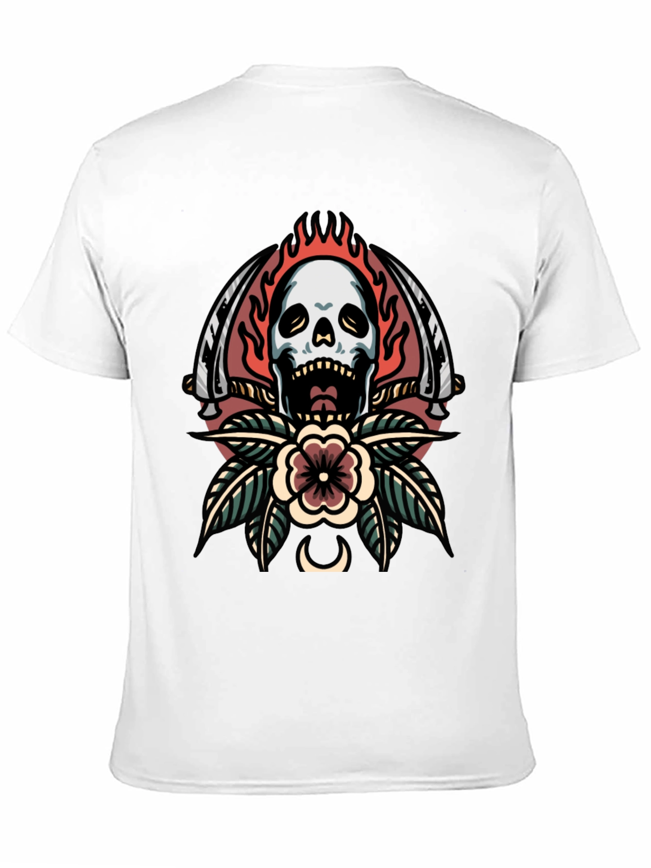 Skull & Sword Graphic Tee - Edgy Streetwear