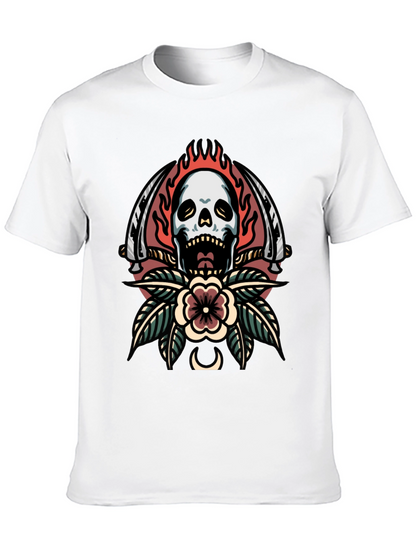 Skull & Sword Graphic Tee - Edgy Streetwear